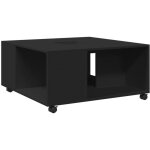 Vidaxl - table basse noir 80x80x40 cm bois d'ing�nierie