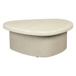Dutchbone - table basse organique en marbre recycl� - beige - veda