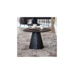 M&s - table basse ovale 70x63x42 cm en manguier noir mat M&s - table basse ovale 70x63x42 cm en manguier noir mat