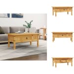 Table basse pin mexicain gamme corona 100 x 55 x 44 cm - table basse - table d'appoint - meubles mexicains ...
