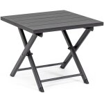 Table basse de jardin pliante en aluminium anthracite - taylen