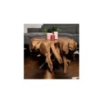 Hsm collection - table basse racines 80x80x40 cm en teck marron Hsm collection - table basse racines 80x80x40 cm en teck marron