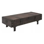 Table basse rectangulaire bois massif fonc recycl nova