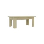 Table basse rectangulaire ch�ne clair evi