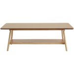 Miliboo - table basse rectangulaire scandinave finition ch�ne l120 cm bakar