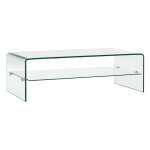 Table basse rectangulaire verre tremp transparent niu 3
