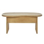 Miliboo - table basse relevable design haricot avec rangement en bois manguier massif l95 cm kokoa