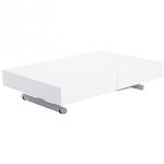 Inside75 - table basse relevable extensible albatros design blanc brillant Inside75 - table basse relevable extensible albatros design blanc brillant