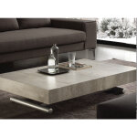 Table basse relevable et extensible ciment aspect vieilli alexandra 120 - 153 - 186 et 220cm Table basse relevable et extensible ciment aspect vieilli alexandra 120 - 153 - 186 et 220cm