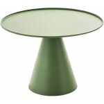 Oviala - table basse ronde 60 cm en acier vert cactus