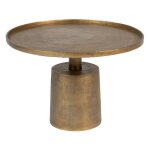Table basse ronde en mtal 60cm - or - mason