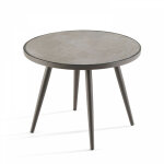 Table basse ronde avec plateau effet béton - tivoli Table basse ronde avec plateau effet béton - tivoli