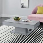 [en. casa] - table basse l�nen 40 x 110 x 60 cm effet b�ton gris