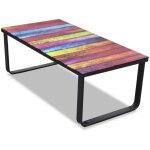 Helloshop26 - table basse de salon salle à manger design verre musique multicolore 90 x 45 cm Helloshop26 - table basse de salon salle à manger design verre musique multicolore 90 x 45 cm