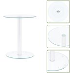 Table basse transparent 40 cm verre tremp� - table basse transparente - table basse design - meuble salon ...