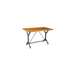 M&s - table bistrot 120x70x75 cm en manguier et mtal