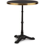 Blumfeldt - table de bistrot style art nouveau - 57, 5 x 72 cm (xh) - table marbre - plateau rond en ...