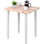 Lamo manufaktur - table en bois massif avec un bord r�gulier, table � manger, table de cuisine 60x60x76 ...