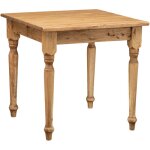 Biscottini - table en bois massif peu encombrante 80x80 cm table de cuisine carr�e table � manger table ...