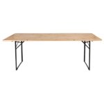 Table de brasserie en bois 220 cm Table de brasserie en bois 220 cm