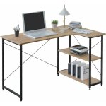 Woltu - table de bureau 120x74x71, 5cm en bois et acier, bureau d'ordinateur, bureau informatique avec ...