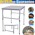 Table de camping table pliante en aluminium table de jardin table pliante 75cm