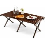 Table de camping pliante en bois, table de pique - nique portable avec sac de transport, table en bambou ... Table de camping pliante en bois, table de pique - nique portable avec sac de transport, table en bambou ...