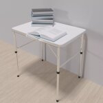 Table de camping pliante table de f�te en aluminium pliable table de jardin 75cm pour pique - nique r�glable ...
