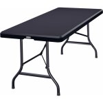 Table de camping pliante en plastique 183x75x73cm table de jardin 8 personnes int�rieur ext�rieur anthracite ...