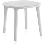 Table cancun 80 cm diff�rentes couleurs blanc