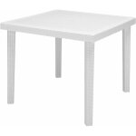 Fraschetti - table carrée dans l'effet boheme de rotin en résine white - white Fraschetti - table carrée dans l'effet boheme de rotin en résine white - white