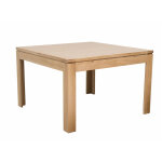 Hellin - table carrée extensible bois chêne clair massif l140 / 200 - boston Hellin - table carrée extensible bois chêne clair massif l140 / 200 - boston