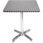 Table carrée à plateau basculant inox 600 mm - bolero Table carrée à plateau basculant inox 600 mm - bolero