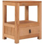 Table de chevet 40x30x50 cm bois de teck massif vidaxl