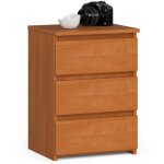 Table de chevet akord cl3 aulne 40 cm 3 tiroirs façade aulne 40x35x57 cm Table de chevet akord cl3 aulne 40 cm 3 tiroirs façade aulne 40x35x57 cm