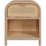 Rendez - vous d�co - table de chevet en bois massif, 1 porte et 1 niche - alata