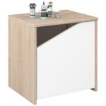 Miroytengo - table de chevet enfant 42x40x33 cm design asym�trique chambre moderne et nordique