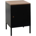 Hhg - jamais utilis�] table de chevet 923, armoire de chevet commode table d'appoint, m�tal 63x40x40cm, ...