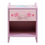 Disney - table de chevet princesses raiponce et vaiana - rose et bleu