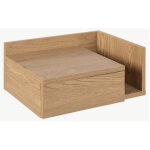 Table de chevet suspendue en ch�ne ashlan ii avec tiroir et �tag�re