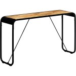 Table console 140 x 35 x 76 cm bois de manguier massif brut vidaxl
