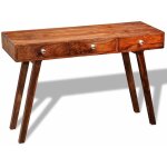 Table console avec 3 tiroirs 76 cm bois massif de sesham