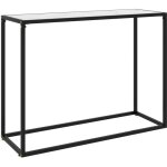 Table console blanc 100x35x75 cm verre tremp� - vidaxl