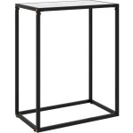 Table console blanc 60x35x75 cm verre tremp vidaxl