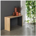 Table console extensible 12 couverts leonardo 45 / 270x120x75cm coloris chêne gris ardoise Table console extensible 12 couverts leonardo 45 / 270x120x75cm coloris chêne gris ardoise