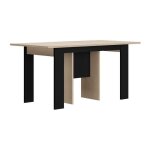 Diagone - table console extensible exit - chene clair / noir - jusqu'a 14 couverts - 160 / 295 x 80 x ... Diagone - table console extensible exit - chene clair / noir - jusqu'a 14 couverts - 160 / 295 x 80 x ...