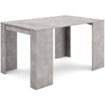Table console extensible, console meuble, 140, pour 6 personnes, table  manger, style moderne, ciment ...