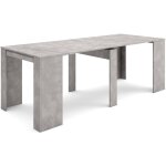 Table console extensible, console meuble, 220, pour 10 personnes, table � manger, style moderne, gris ...