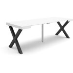 Skraut home - table console extensible, console meuble, 220, pour 10 personnes, pieds bois massif, style ... Skraut home - table console extensible, console meuble, 220, pour 10 personnes, pieds bois massif, style ...