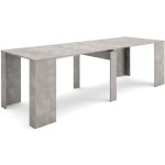 Table console extensible, console meuble, 260, pour 12 personnes, table � manger, style moderne, gris ...